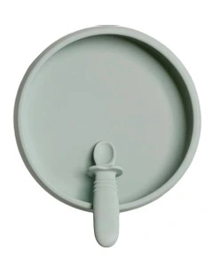 Suckie Scoop Plate in Meringue