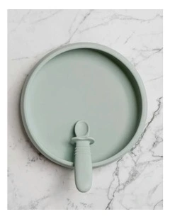 Suckie Scoop Plate in Meringue