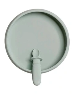 Suckie Scoop Plate in Meringue