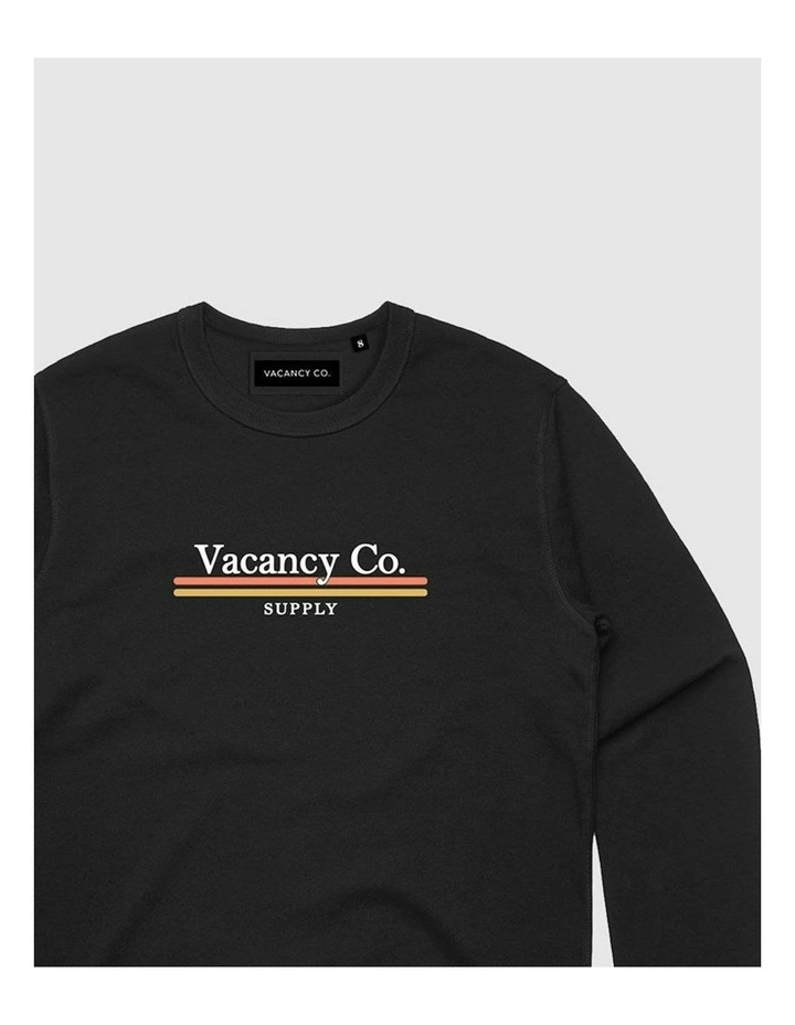 Polaroid Print Crewneck Sweater in Black image 2