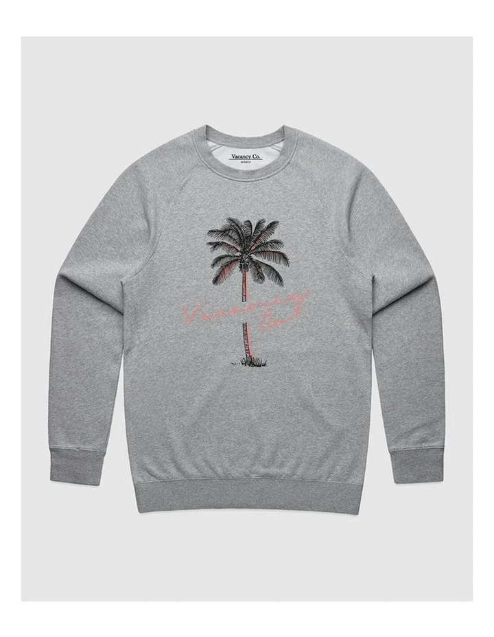 Tropical Crewneck Sweater in Grey image 1