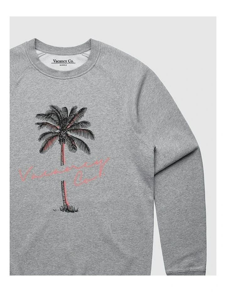 Tropical Crewneck Sweater in Grey image 2