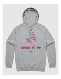 Flamingo Club Hoodie in Grey