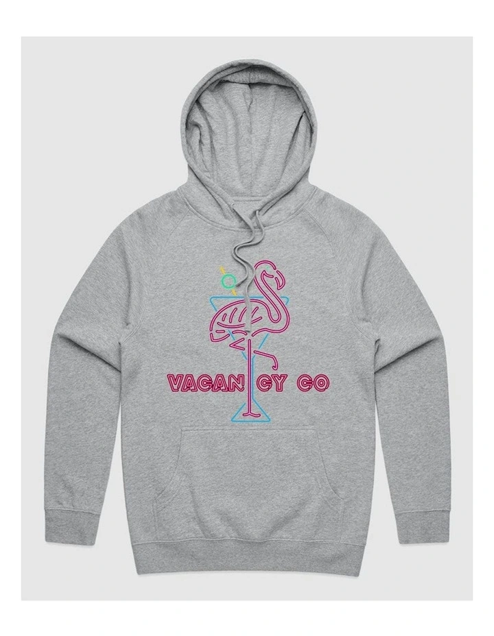 Flamingo Club Hoodie in Grey image 1