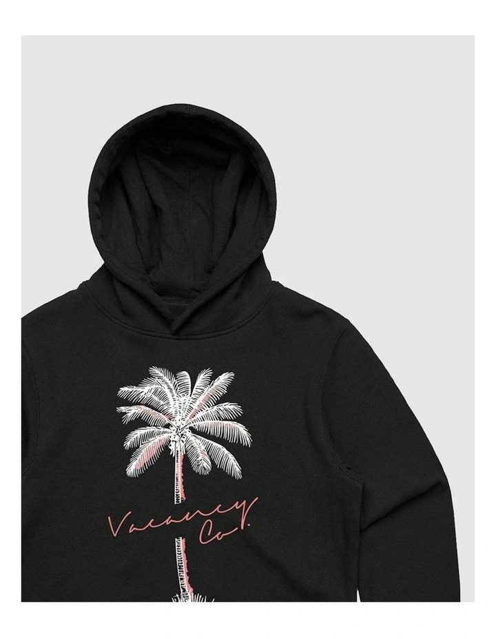 Tropical Hoodie in Black image 2