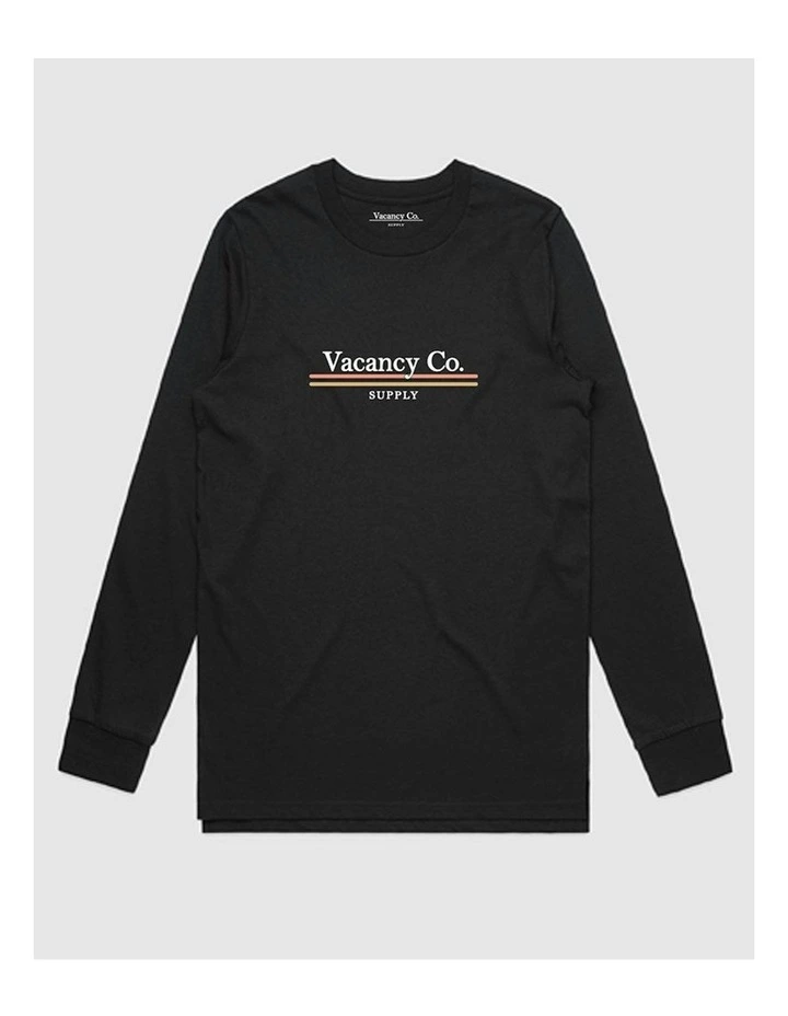 Polaroid Print Long Sleeve T-shirt in Black image 1