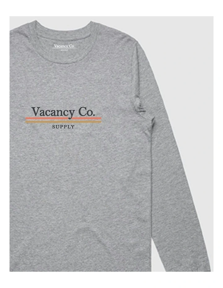 Polaroid Print Long Sleeve T-shirt in Grey image 2