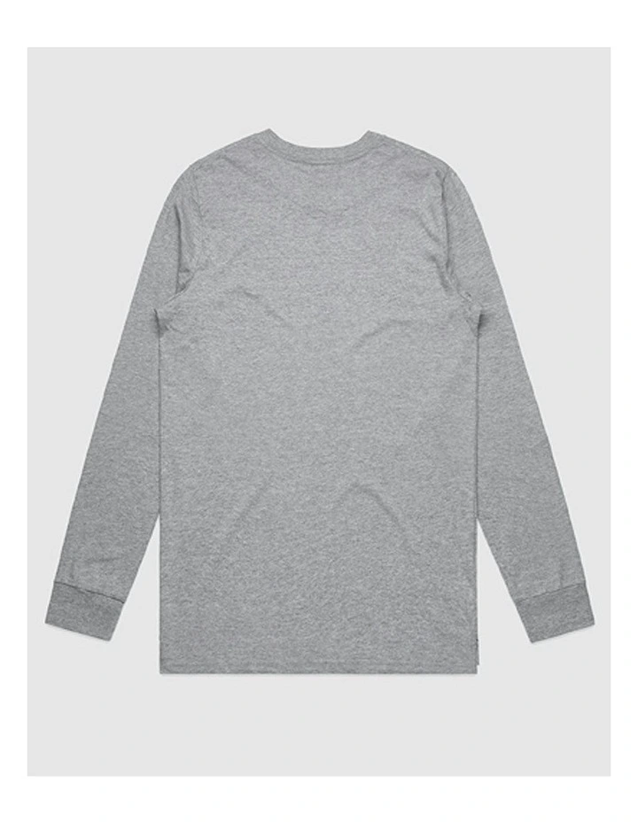 Polaroid Print Long Sleeve T-shirt in Grey image 3