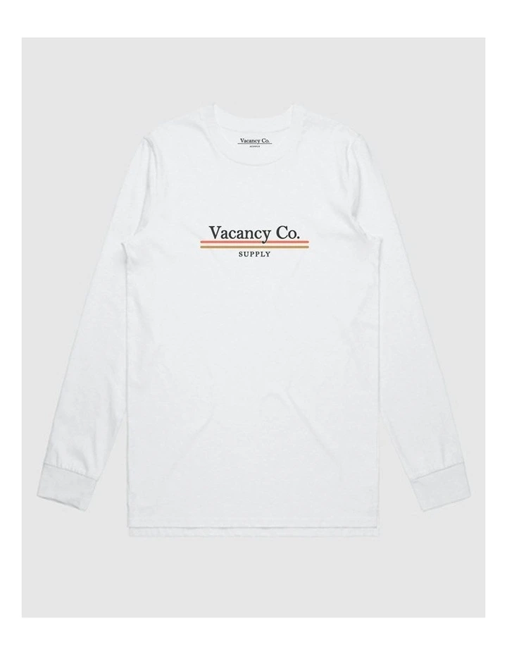 Polaroid Print Long Sleeve T-shirt in White image 1