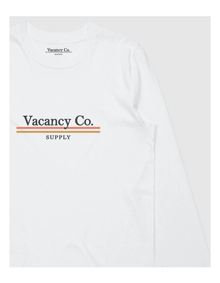 Polaroid Print Long Sleeve T-shirt in White image 2