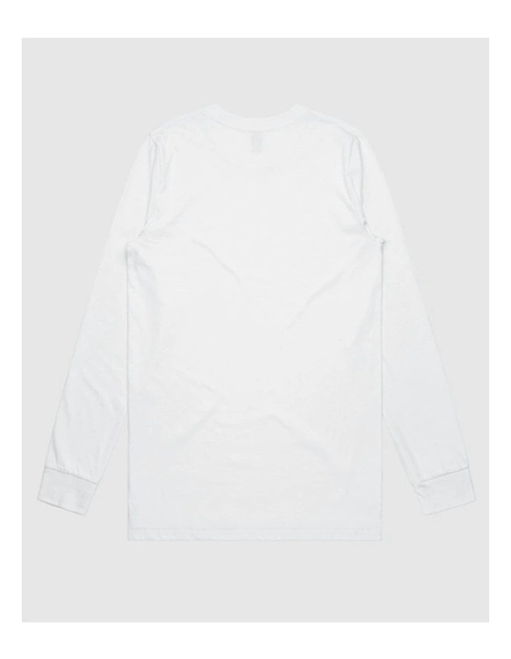 Polaroid Print Long Sleeve T-shirt in White image 3
