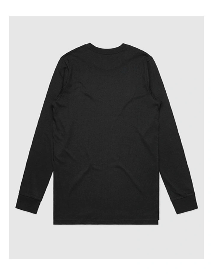 Tropical Long Sleeve T-shirt in Black image 3