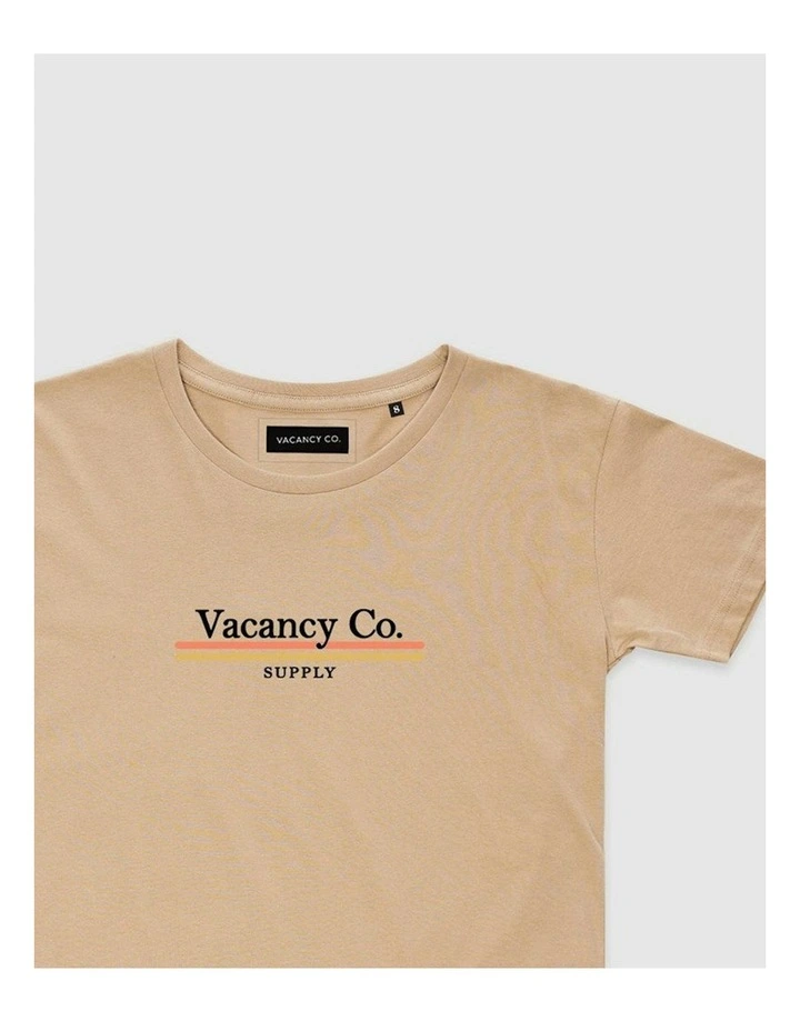 Polaroid Print Tee in Beige image 2