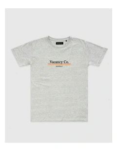 Polaroid Print Tee in Grey
