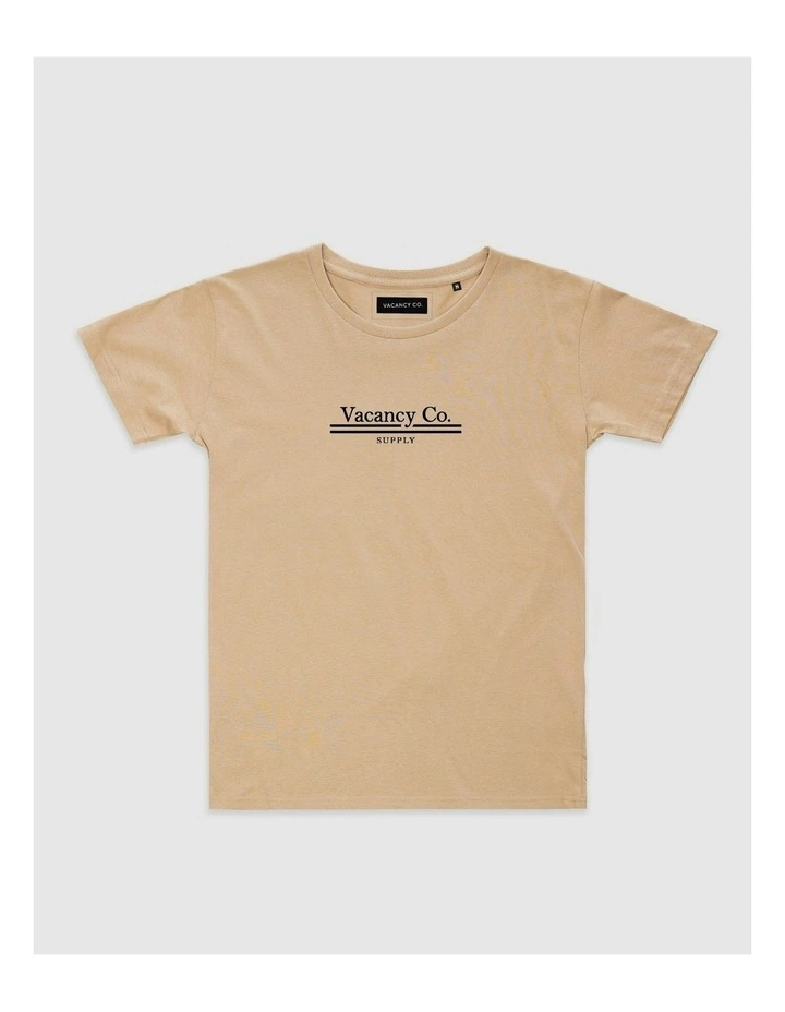 Polaroid Rise Tee in Beige image 1