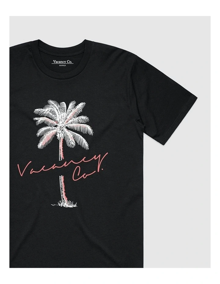 Tropical Tee in Black image 2