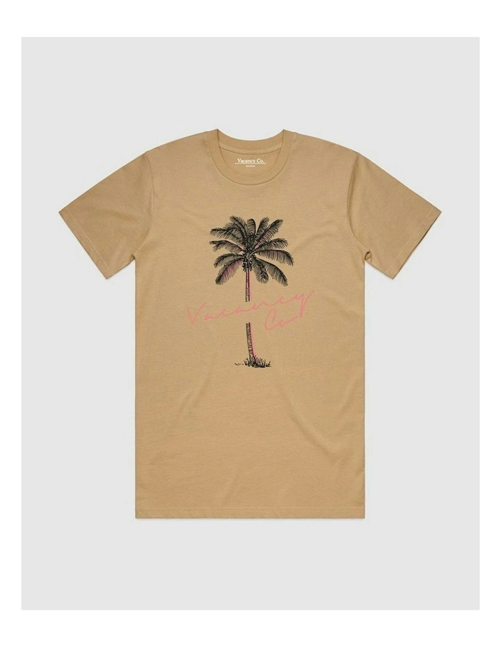 Tropical Tee in Beige image 1
