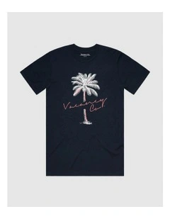 Tropical Tee in Blue