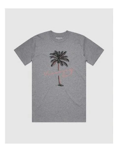 Tropical Tee in Grey
