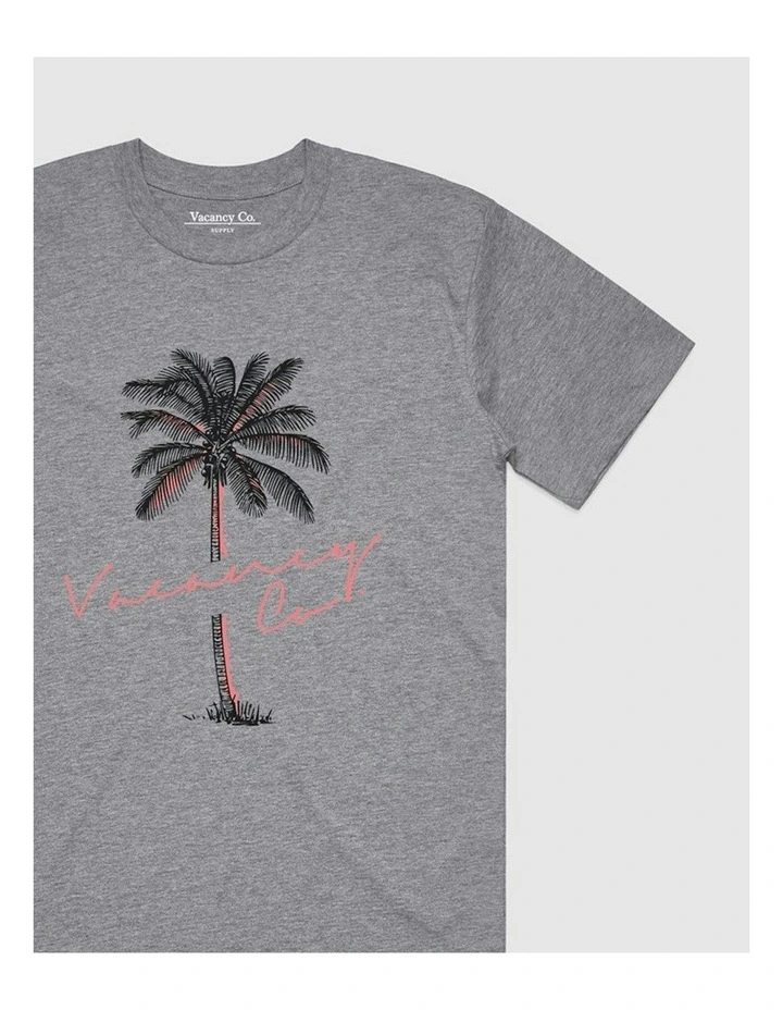 Tropical Tee in Grey image 2
