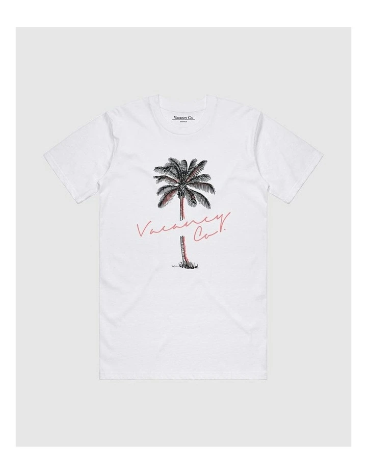 Tropical Tee in White image 1