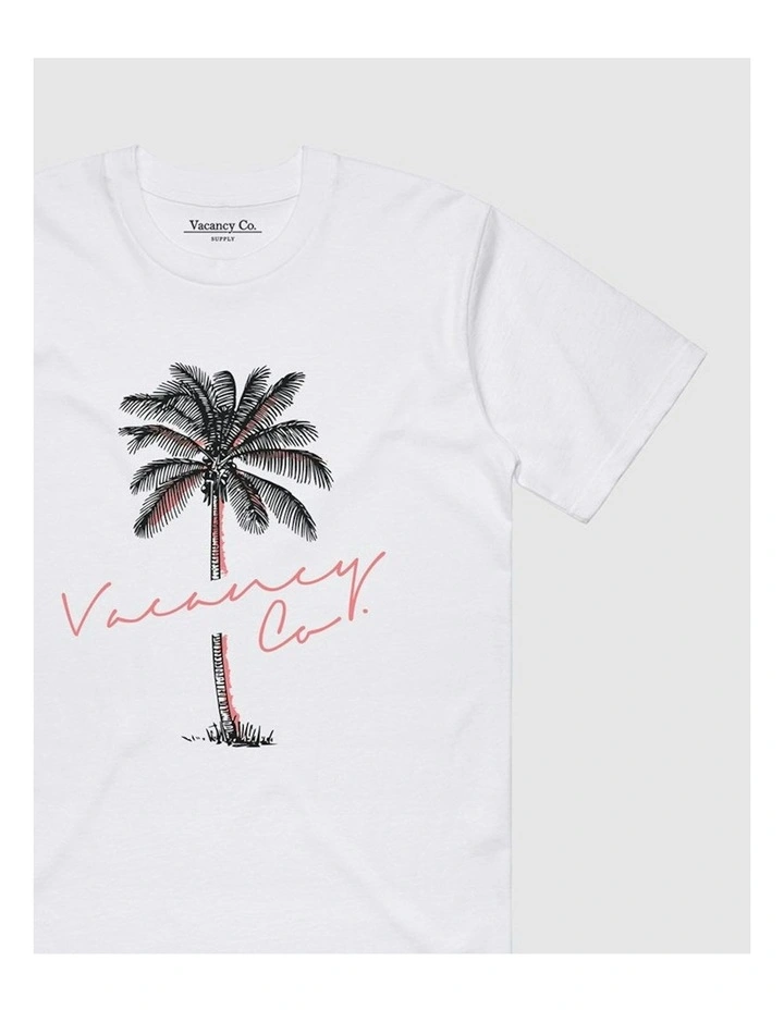 Tropical Tee in White image 2