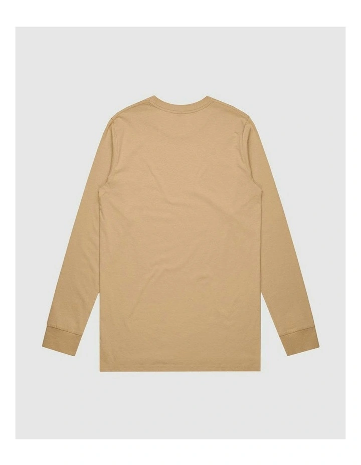 Vacant Long Sleeve T-shirt in Beige image 3