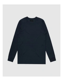 Vacant Long Sleeve T-shirt in Blue
