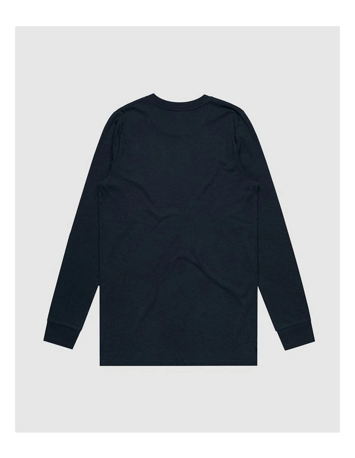 Vacant Long Sleeve T-shirt in Blue image 3