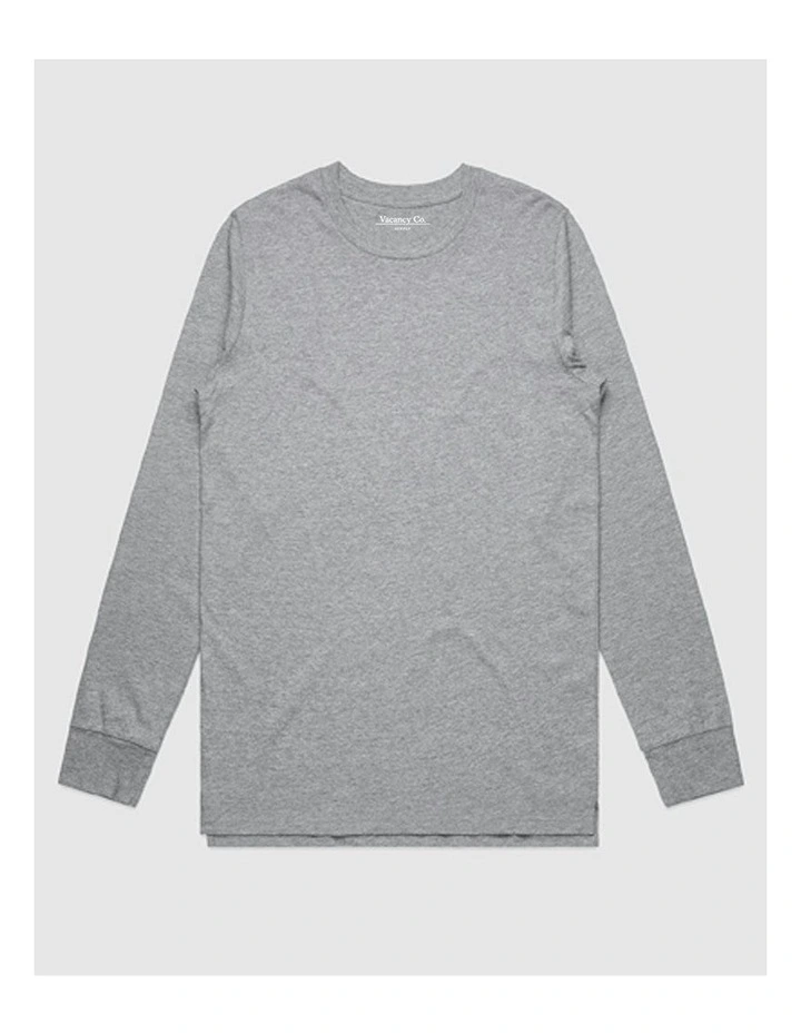 Vacant Long Sleeve T-shirt in Grey image 1