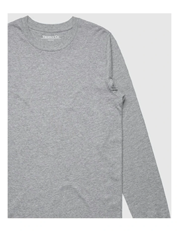Vacant Long Sleeve T-shirt in Grey image 2