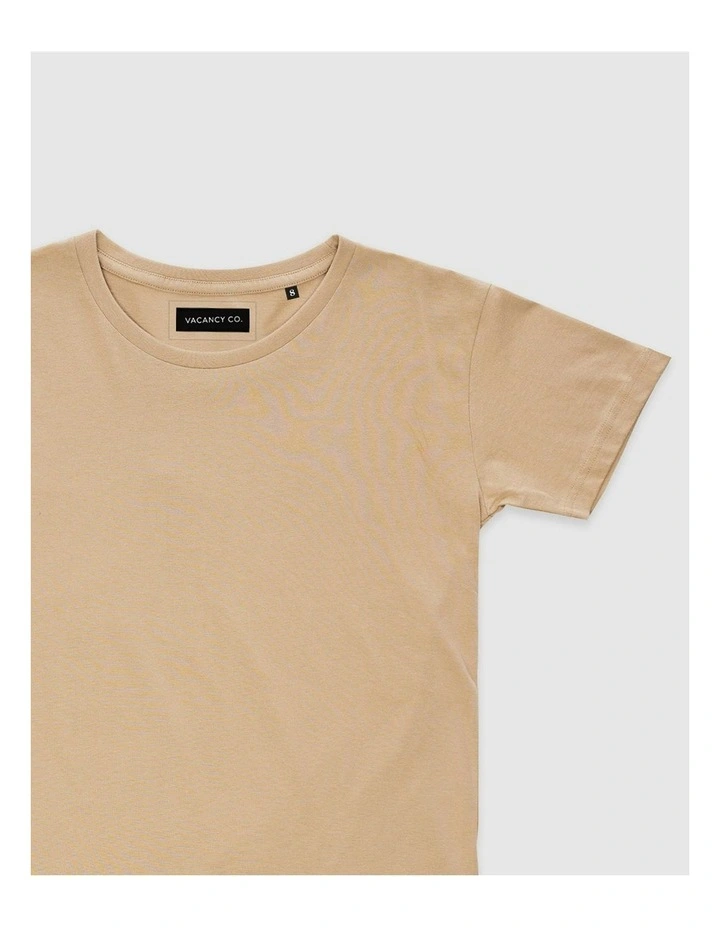 Vacant Tee in Beige image 2