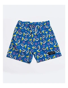 Youth Big Bill Swim Short in Blue