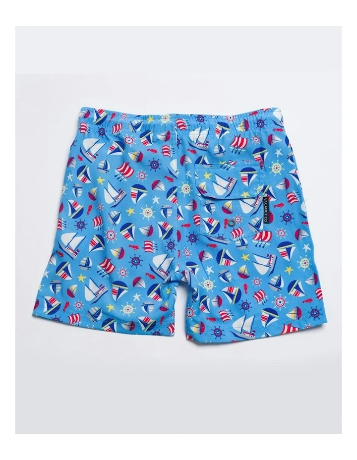 Pirates Swim Shorts in Blue image 2