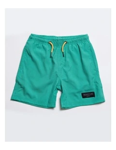 Sea Foam Swim Shorts in Green