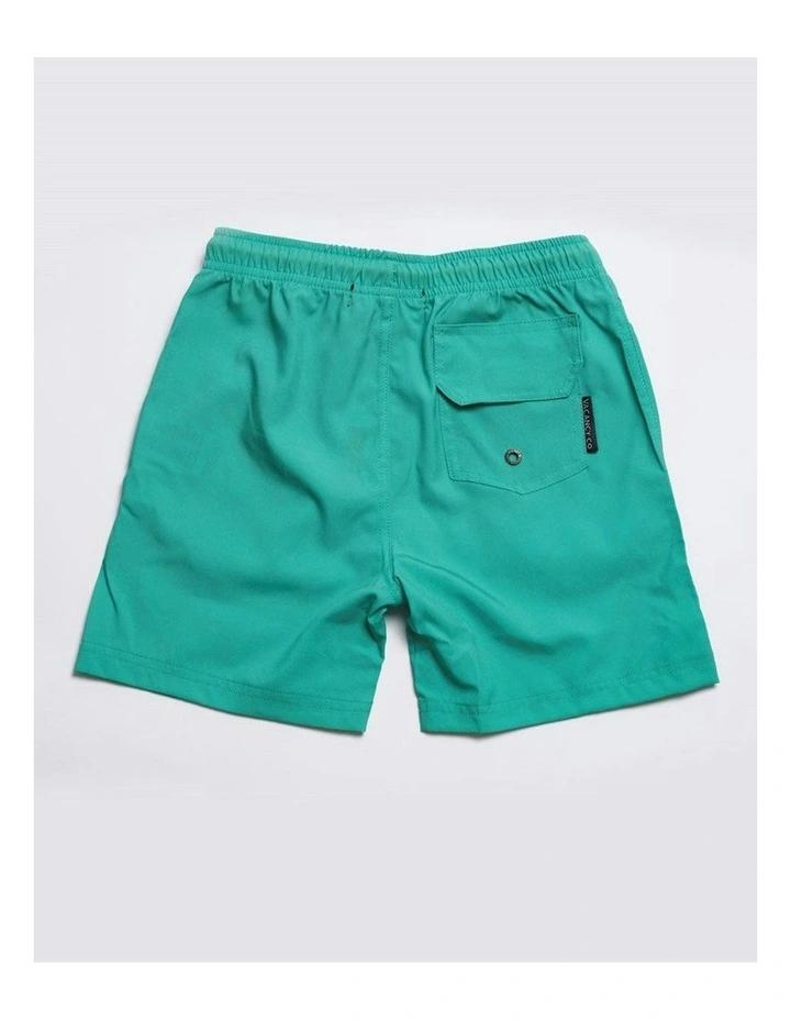 Sea Foam Swim Shorts in Green image 2