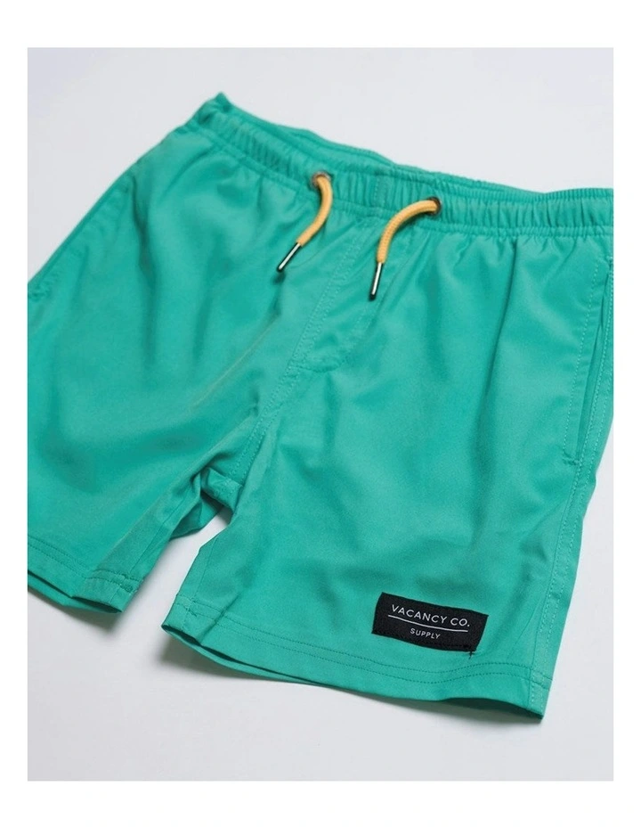Sea Foam Swim Shorts in Green image 3