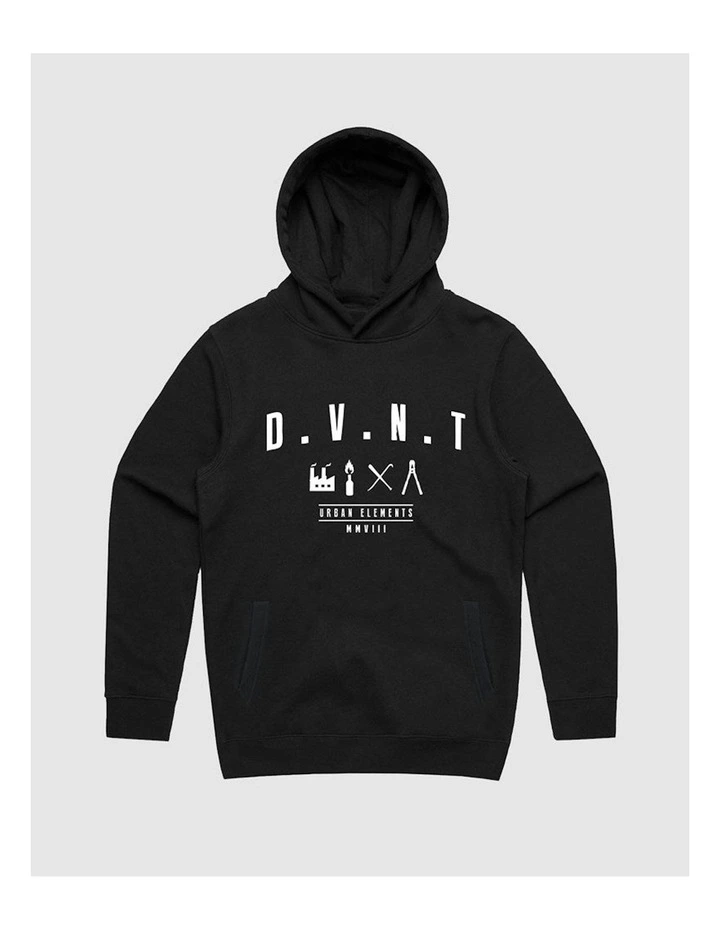Urban Elements Youth Hoodie in Black image 1