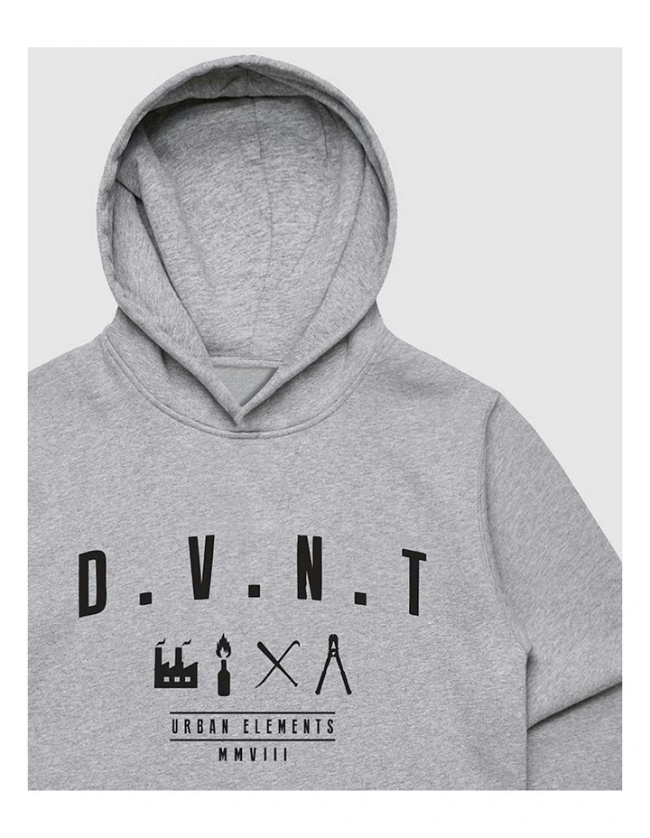 Urban Elements Youth Hoodie in Grey Marle image 3