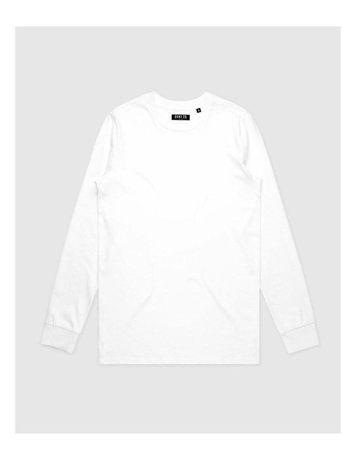Devoid Long Sleeve T-shirt in White image 1