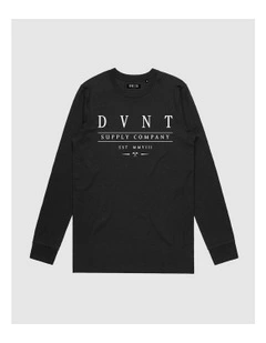 Deluxe Long Sleeve Youth Sweat Top in Black