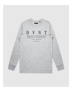 Deluxe Long Sleeve Youth Sweat Top in Grey Marle