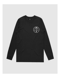 Dive Deep Long Sleeve Youth T-shirt in Black
