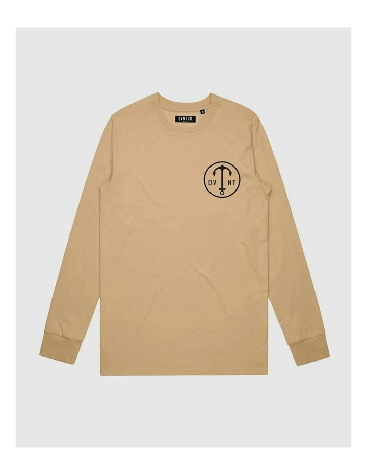 Dive Deep Long Sleeve Youth T-shirt in Camel image 1