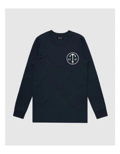 Dive Deep Long Sleeve Youth T-shirt in Ink
