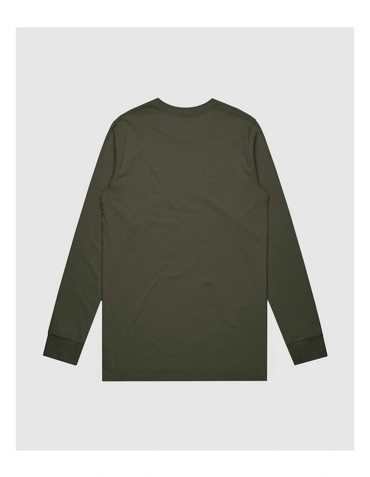 Dive Deep Long Sleeve Youth T-shirt in Olive image 2
