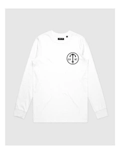 Dive Deep Long Sleeve Youth in White