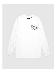 East Coast Long Sleeve Youth T-shirt in White