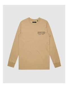 New York City Long Sleeve Youth T-shirt in Camel