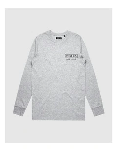 New York City Long Sleeve Youth T-shirt in Grey Marle